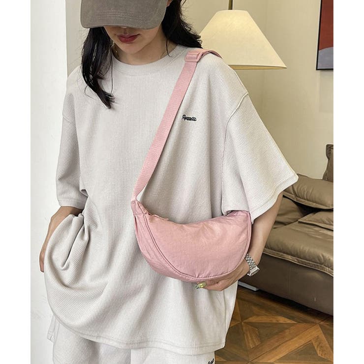 ピンク | 【SETUP7】ハーフムーンメッセンジャーバッグ  KNF146 | SETUP7【WOMEN】