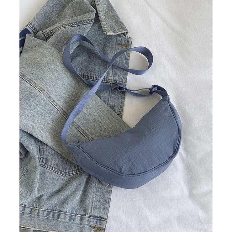 サックスブルー | 【SETUP7】ハーフムーンメッセンジャーバッグ  KNF146 | SETUP7【WOMEN】