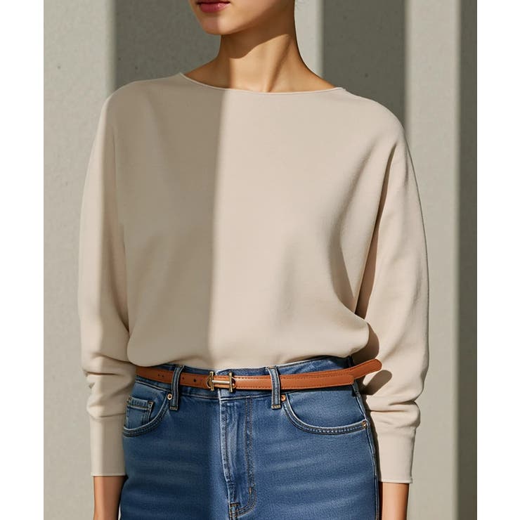 ブラウン | 【SETUP7】レディースナローベルト  KNF146 | SETUP7【WOMEN】