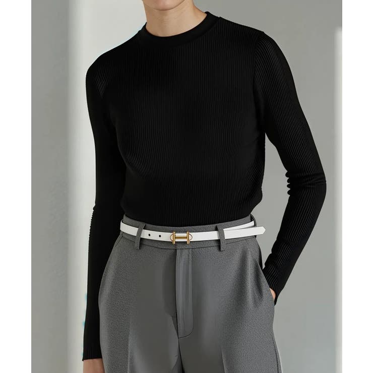 ホワイト | 【SETUP7】レディースナローベルト  KNF146 | SETUP7【WOMEN】