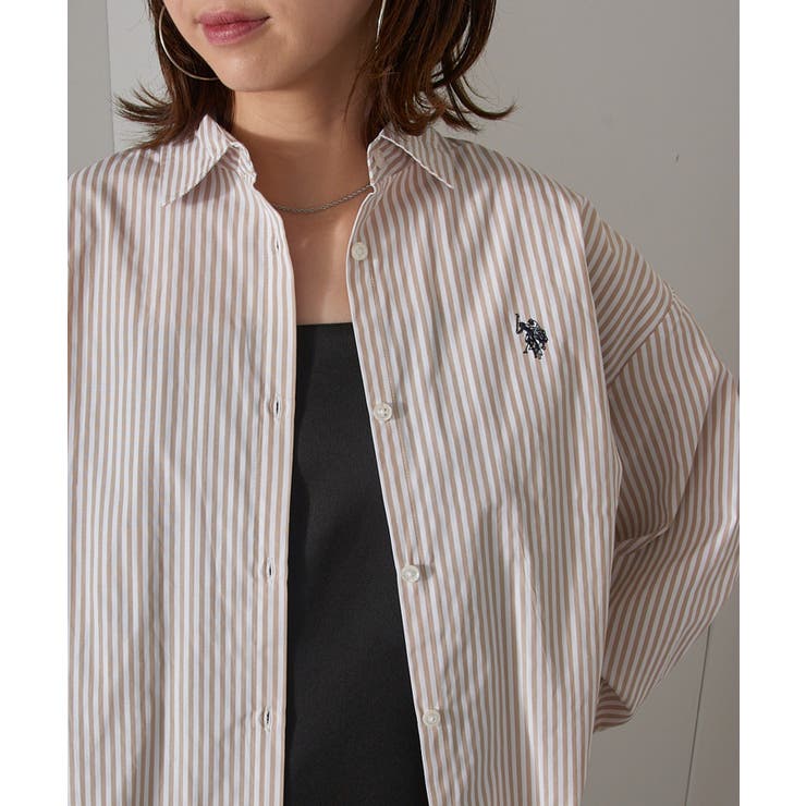 【U.S. POLO ASSN.】ロイヤルピンオックス袖バルーンシャツ | SETUP7【WOMEN】 | 詳細画像10 