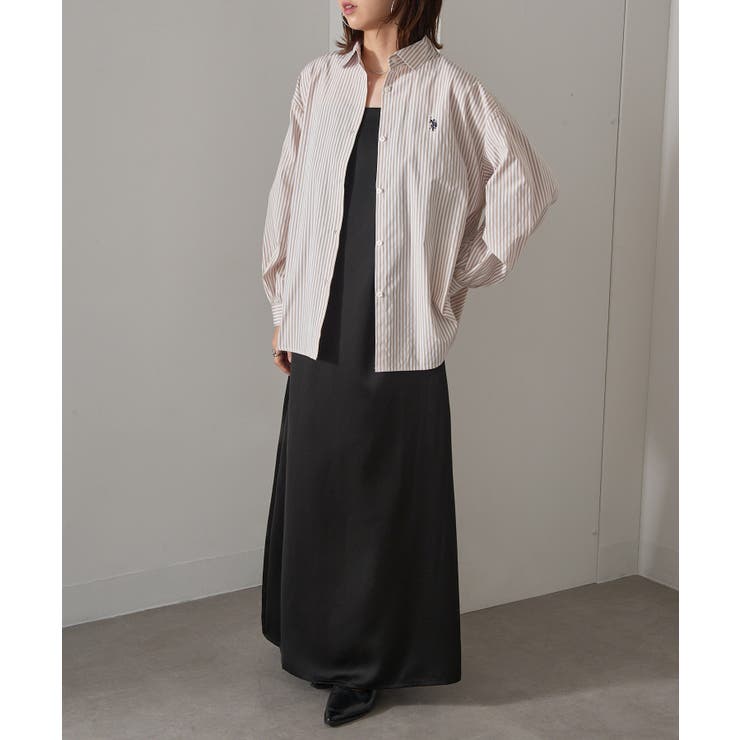 【U.S. POLO ASSN.】ロイヤルピンオックス袖バルーンシャツ | SETUP7【WOMEN】 | 詳細画像16 