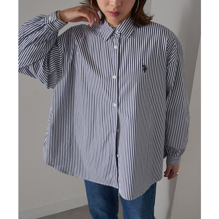 【U.S. POLO ASSN.】ロイヤルピンオックス袖バルーンシャツ | SETUP7【WOMEN】 | 詳細画像27 