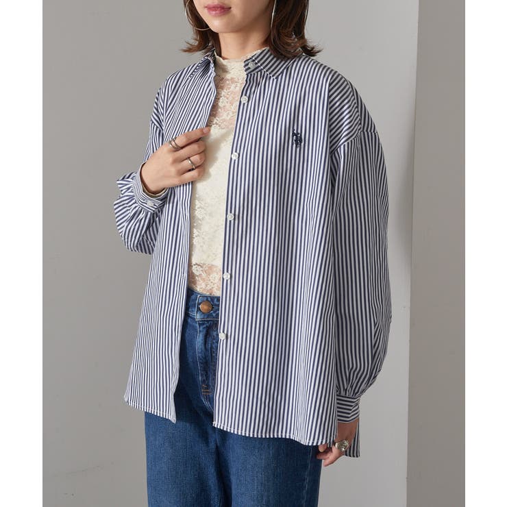 【U.S. POLO ASSN.】ロイヤルピンオックス袖バルーンシャツ | SETUP7【WOMEN】 | 詳細画像28 