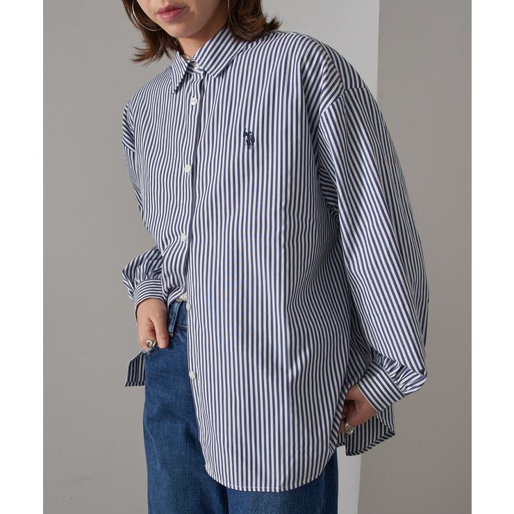 【U.S. POLO ASSN.】ロイヤルピンオックス袖バルーンシャツ | SETUP7【WOMEN】 | 詳細画像30 