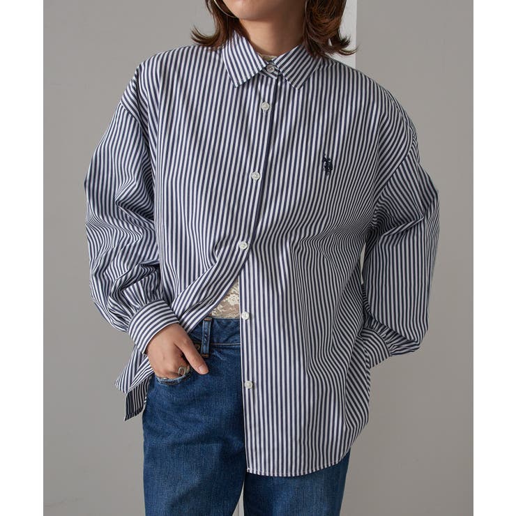【U.S. POLO ASSN.】ロイヤルピンオックス袖バルーンシャツ | SETUP7【WOMEN】 | 詳細画像31 