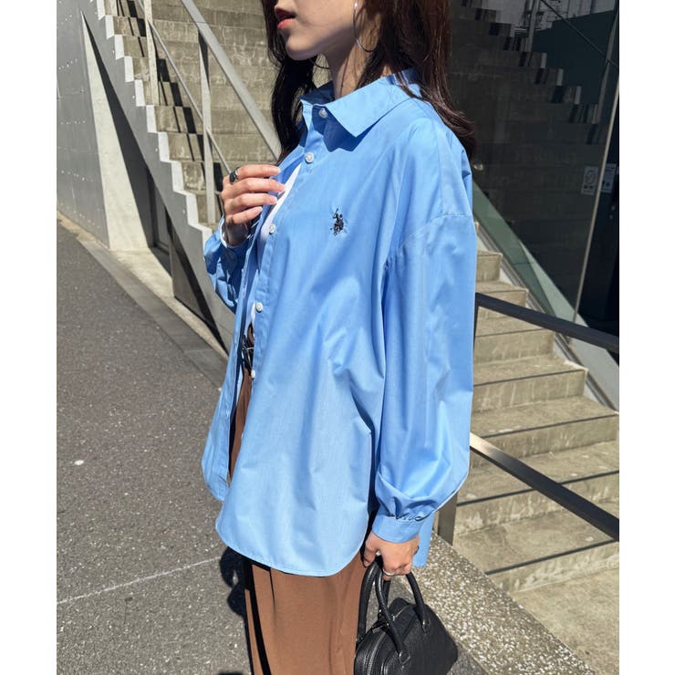 【U.S. POLO ASSN.】ロイヤルピンオックス袖バルーンシャツ | SETUP7【WOMEN】 | 詳細画像38 