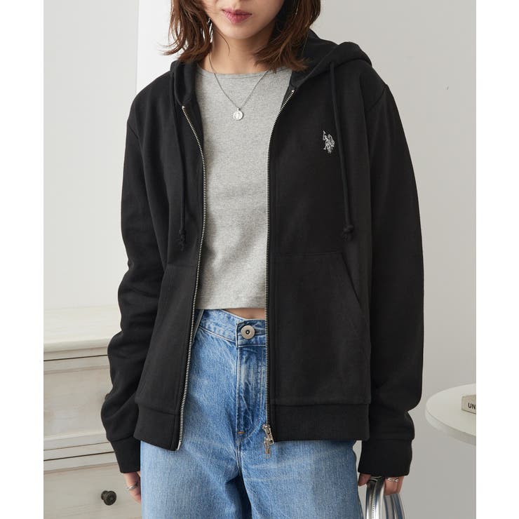 【U.S. POLO ASSN.】ワンポイントロゴ ダブルジップパーカー | SETUP7【WOMEN】 | 詳細画像10 