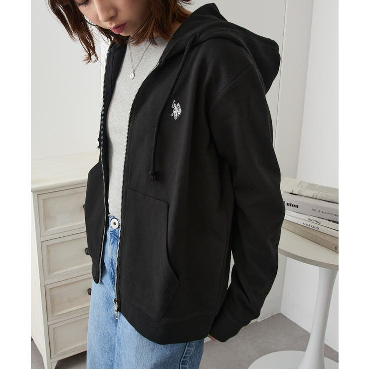 【U.S. POLO ASSN.】ワンポイントロゴ ダブルジップパーカー | SETUP7【WOMEN】 | 詳細画像11 