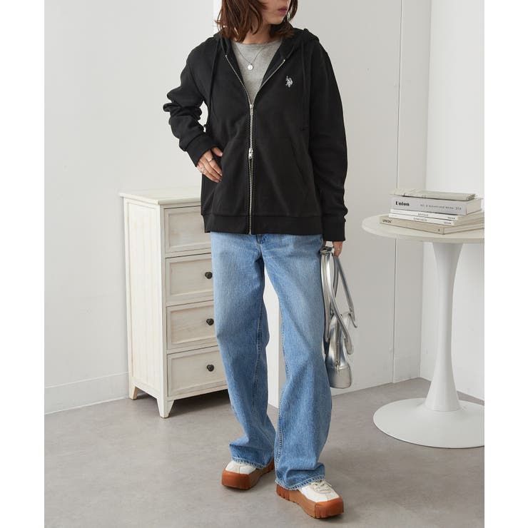 【U.S. POLO ASSN.】ワンポイントロゴ ダブルジップパーカー | SETUP7【WOMEN】 | 詳細画像12 