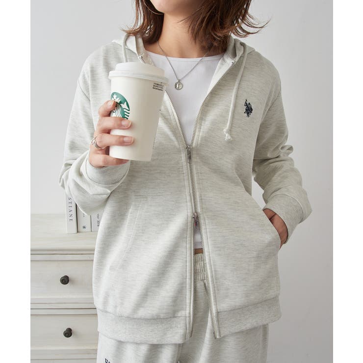 【U.S. POLO ASSN.】ワンポイントロゴ ダブルジップパーカー | SETUP7【WOMEN】 | 詳細画像16 