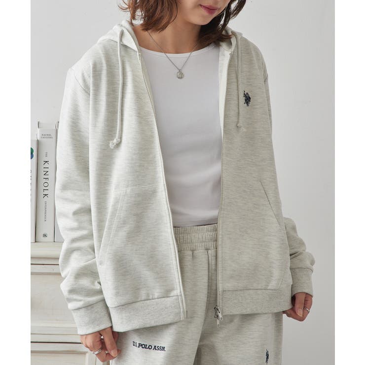 【U.S. POLO ASSN.】ワンポイントロゴ ダブルジップパーカー | SETUP7【WOMEN】 | 詳細画像18 