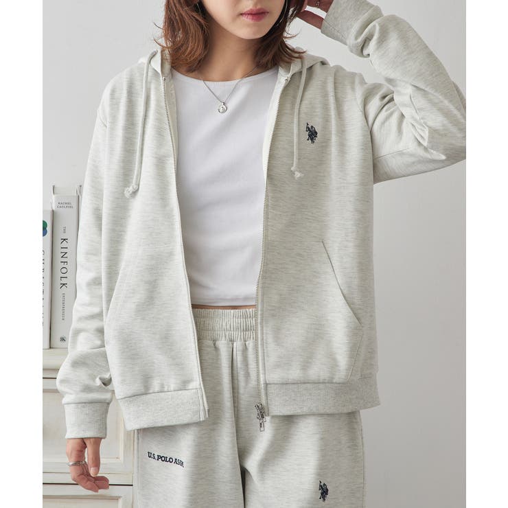 【U.S. POLO ASSN.】ワンポイントロゴ ダブルジップパーカー | SETUP7【WOMEN】 | 詳細画像19 