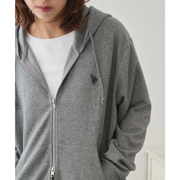 【U.S. POLO ASSN.】ワンポイントロゴ ダブルジップパーカー | SETUP7【WOMEN】 | 詳細画像24 