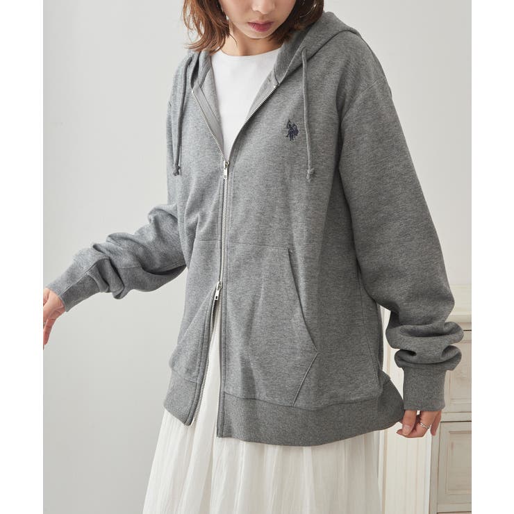 【U.S. POLO ASSN.】ワンポイントロゴ ダブルジップパーカー | SETUP7【WOMEN】 | 詳細画像27 