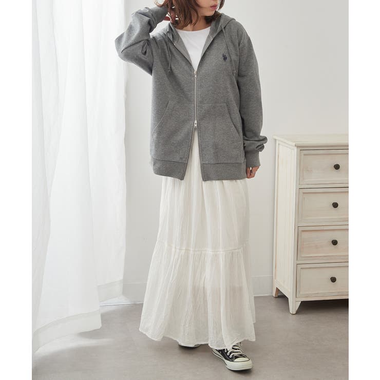 【U.S. POLO ASSN.】ワンポイントロゴ ダブルジップパーカー | SETUP7【WOMEN】 | 詳細画像30 