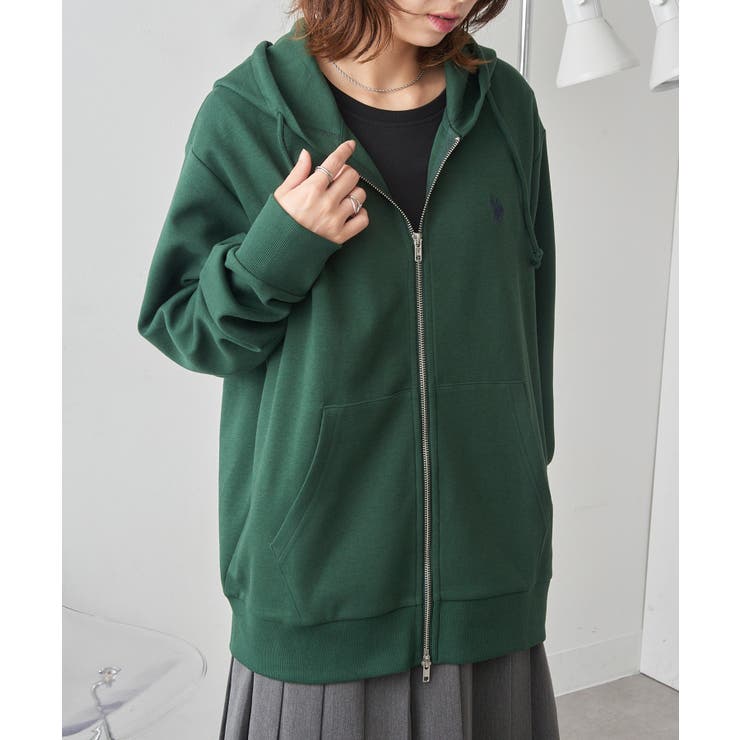 【U.S. POLO ASSN.】ワンポイントロゴ ダブルジップパーカー | SETUP7【WOMEN】 | 詳細画像32 
