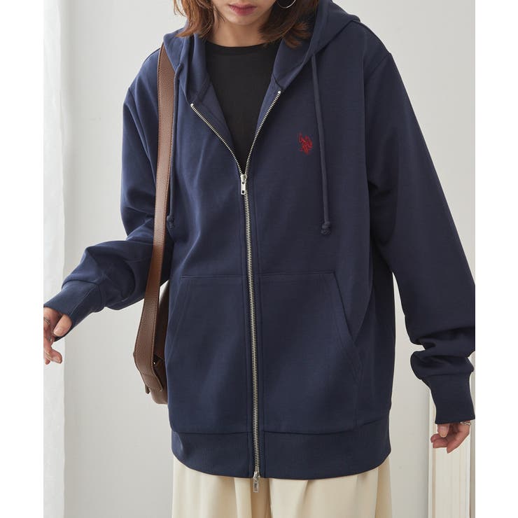 【U.S. POLO ASSN.】ワンポイントロゴ ダブルジップパーカー | SETUP7【WOMEN】 | 詳細画像41 