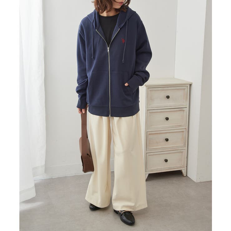 【U.S. POLO ASSN.】ワンポイントロゴ ダブルジップパーカー | SETUP7【WOMEN】 | 詳細画像43 