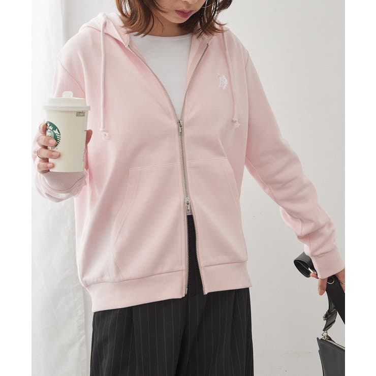 【U.S. POLO ASSN.】ワンポイントロゴ ダブルジップパーカー | SETUP7【WOMEN】 | 詳細画像45 