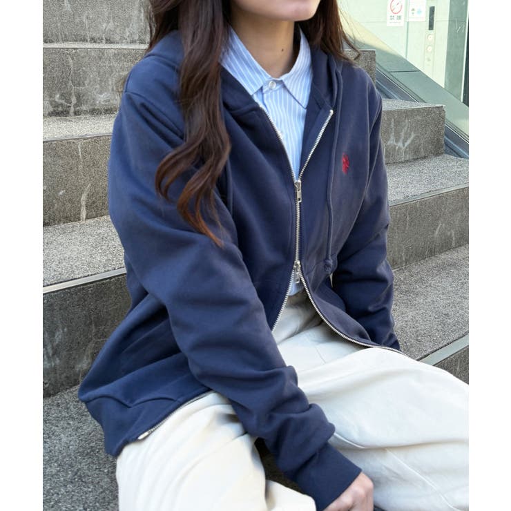 【U.S. POLO ASSN.】ワンポイントロゴ ダブルジップパーカー | SETUP7【WOMEN】 | 詳細画像46 