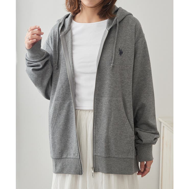 【U.S. POLO ASSN.】ワンポイントロゴ ダブルジップパーカー | SETUP7【WOMEN】 | 詳細画像74 