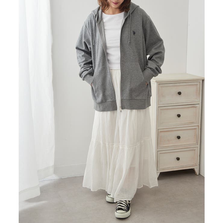 【U.S. POLO ASSN.】ワンポイントロゴ ダブルジップパーカー | SETUP7【WOMEN】 | 詳細画像78 