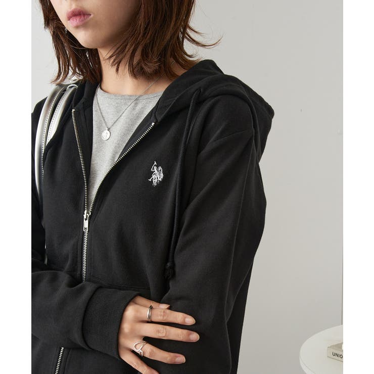 【U.S. POLO ASSN.】ワンポイントロゴ ダブルジップパーカー | SETUP7【WOMEN】 | 詳細画像8 