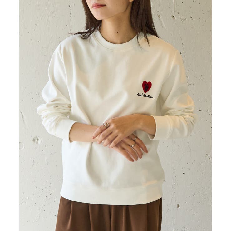 【U.S. POLO ASSN.】ハート刺繍クルーネックスウェット | SETUP7【WOMEN】 | 詳細画像3 