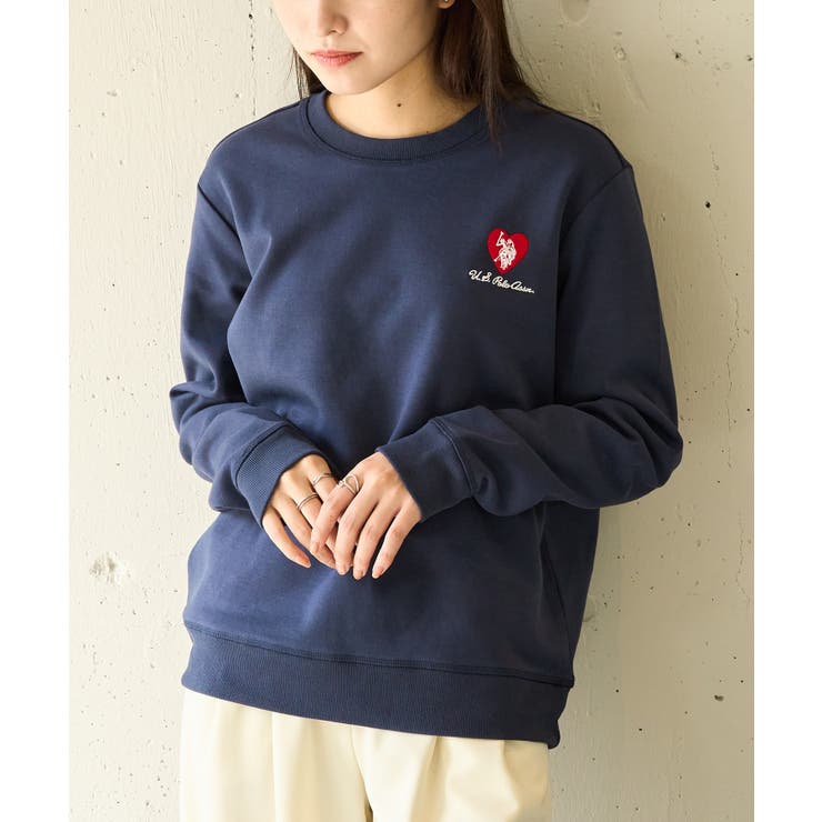 【U.S. POLO ASSN.】ハート刺繍クルーネックスウェット | SETUP7【WOMEN】 | 詳細画像30 