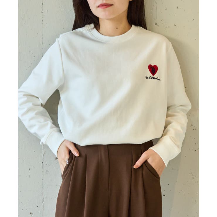 【U.S. POLO ASSN.】ハート刺繍クルーネックスウェット | SETUP7【WOMEN】 | 詳細画像5 