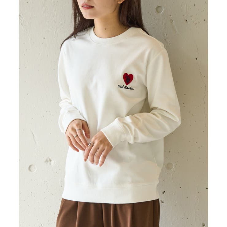 【U.S. POLO ASSN.】ハート刺繍クルーネックスウェット | SETUP7【WOMEN】 | 詳細画像7 