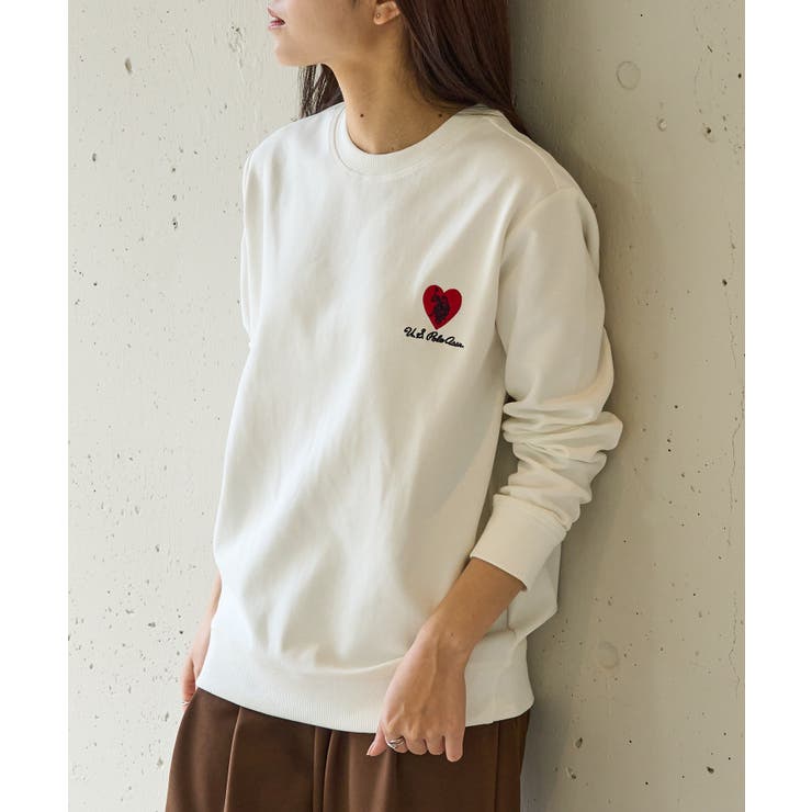 【U.S. POLO ASSN.】ハート刺繍クルーネックスウェット | SETUP7【WOMEN】 | 詳細画像8 