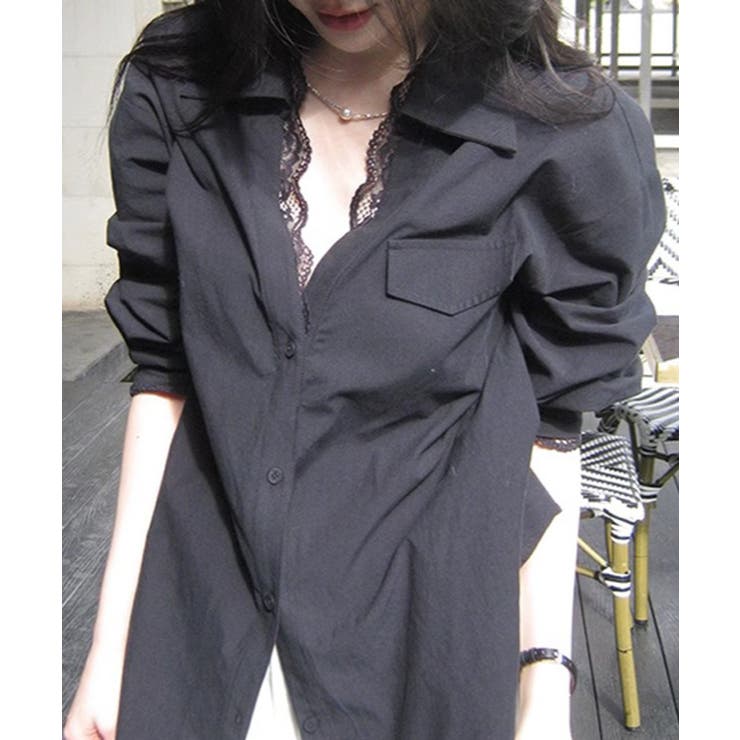 【SETUP7】ルーズデザイン レースシャツ KNF | SETUP7【WOMEN】 | 詳細画像7 