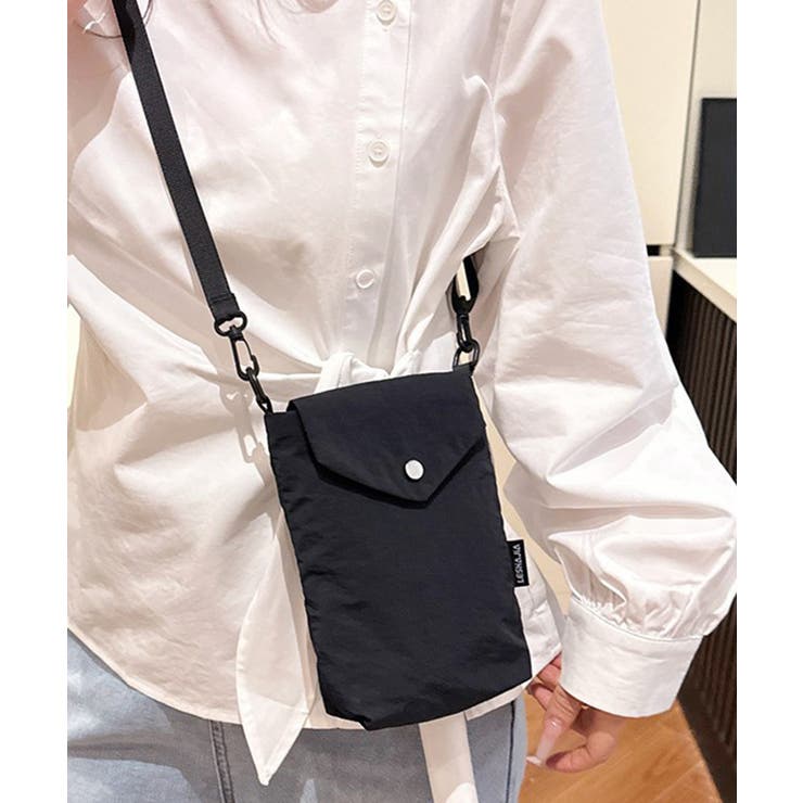 ブラック | 【SETUP7】シンプルミニサコッシュ KNF146 | SETUP7【WOMEN】