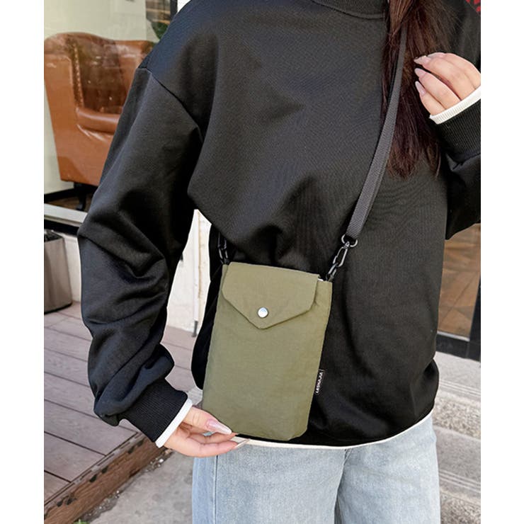 カーキ | 【SETUP7】シンプルミニサコッシュ KNF146 | SETUP7【WOMEN】