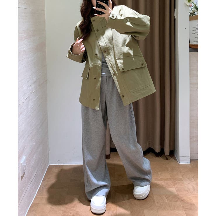 【SETUP7】スタンドカラーフレンチワークジャケット KNF | SETUP7【WOMEN】 | 詳細画像7 