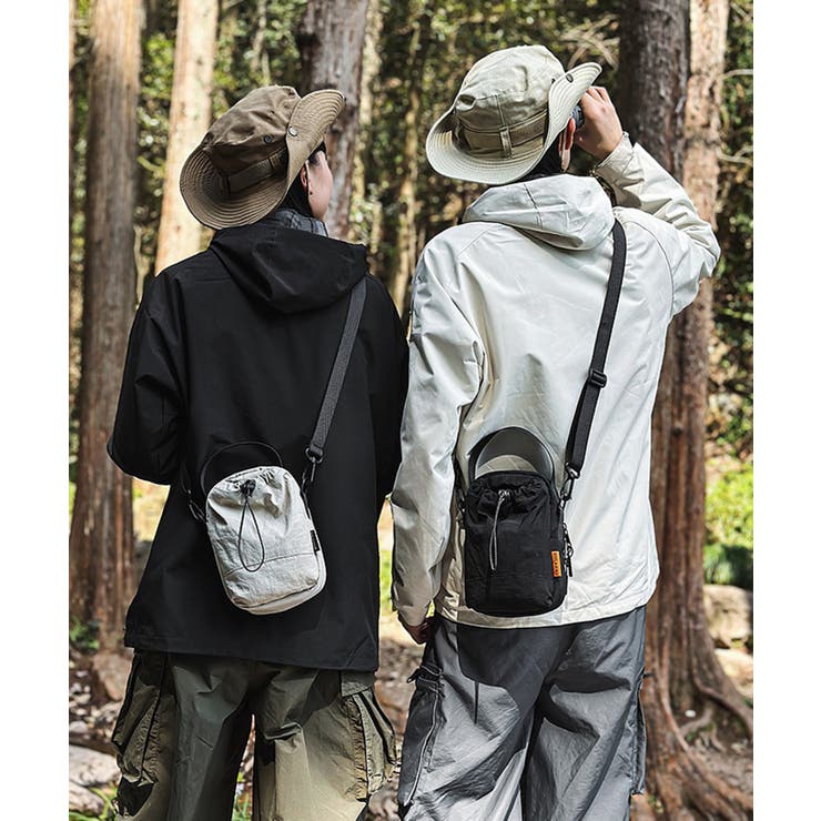 SETUP7】ミニショルダーサコッシュ ペットボトル収納 KNF146