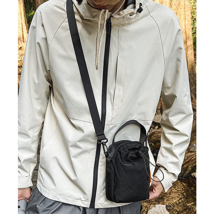 ブラック | 【SETUP7】ミニショルダーサコッシュ ペットボトル収納 KNF146 | SETUP7【WOMEN】