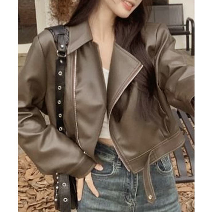 【SETUP7】クロップドバイカージャケット KNF | SETUP7【WOMEN】 | 詳細画像12 