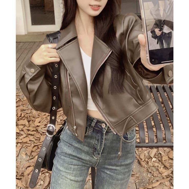 【SETUP7】クロップドバイカージャケット KNF | SETUP7【WOMEN】 | 詳細画像13 