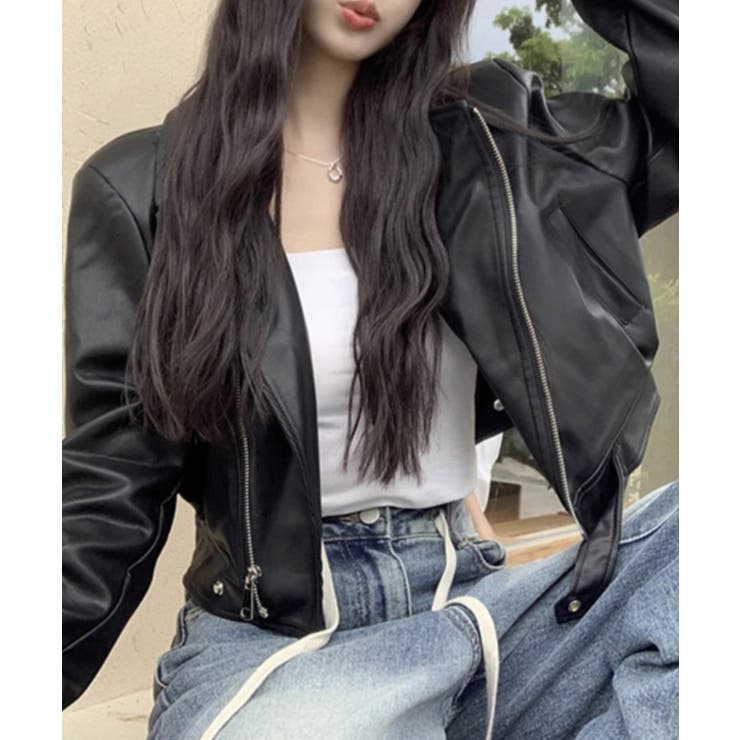 【SETUP7】クロップドバイカージャケット KNF | SETUP7【WOMEN】 | 詳細画像2 