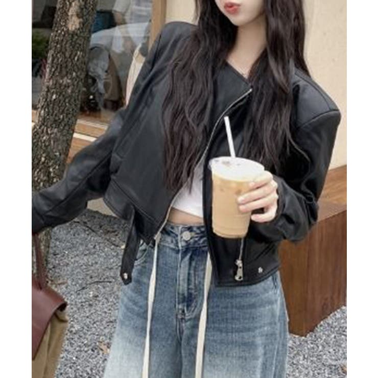 【SETUP7】クロップドバイカージャケット KNF | SETUP7【WOMEN】 | 詳細画像3 