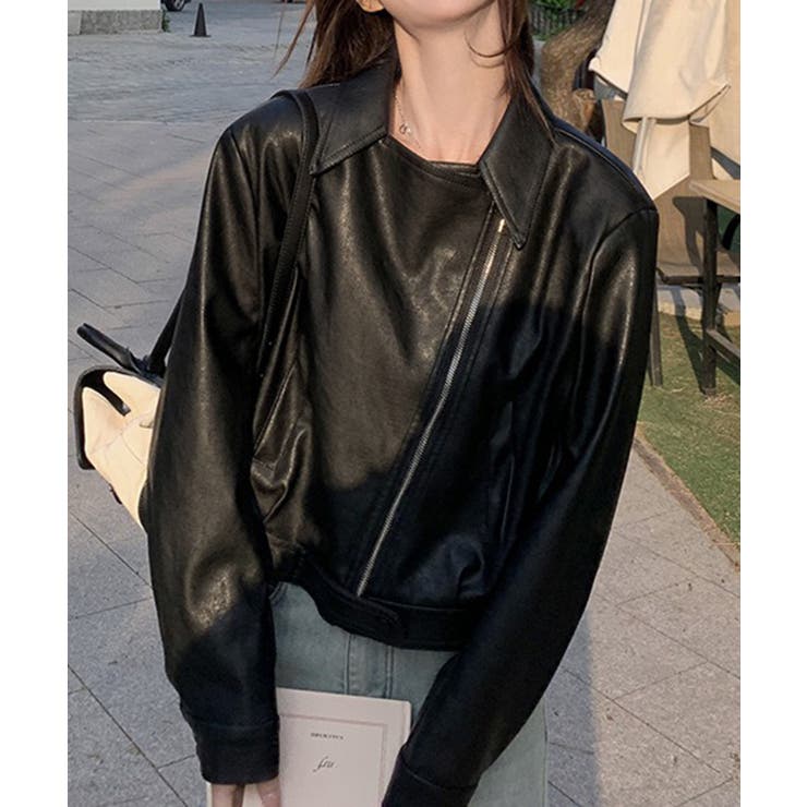 【SETUP7】クロップドバイカージャケット KNF | SETUP7【WOMEN】 | 詳細画像7 