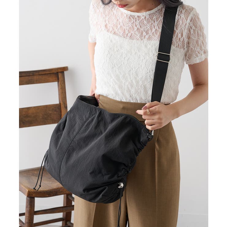 【SETUP7】ワッシャーナイロン ドロストショルダーバッグ GLR | SETUP7【WOMEN】 | 詳細画像4 