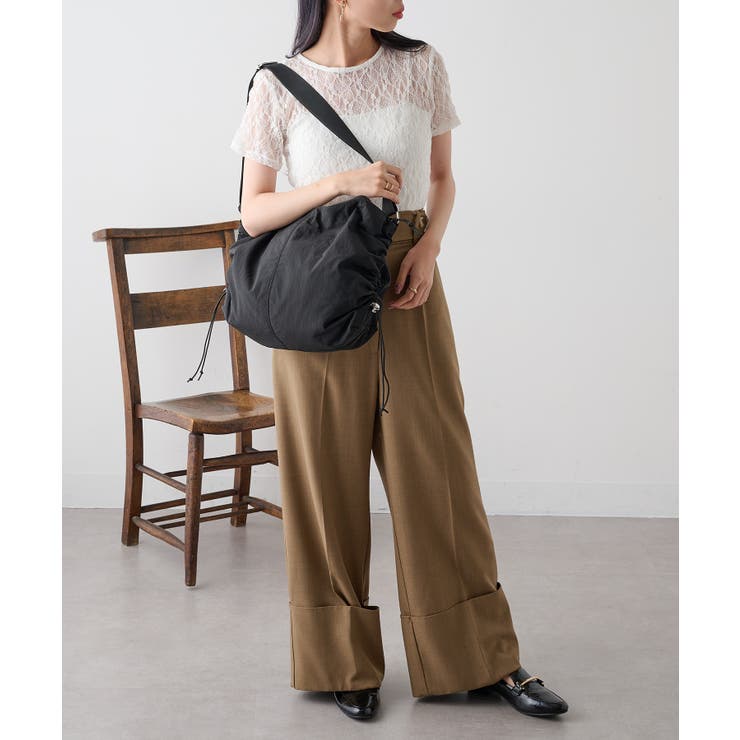 【SETUP7】ワッシャーナイロン ドロストショルダーバッグ GLR | SETUP7【WOMEN】 | 詳細画像5 