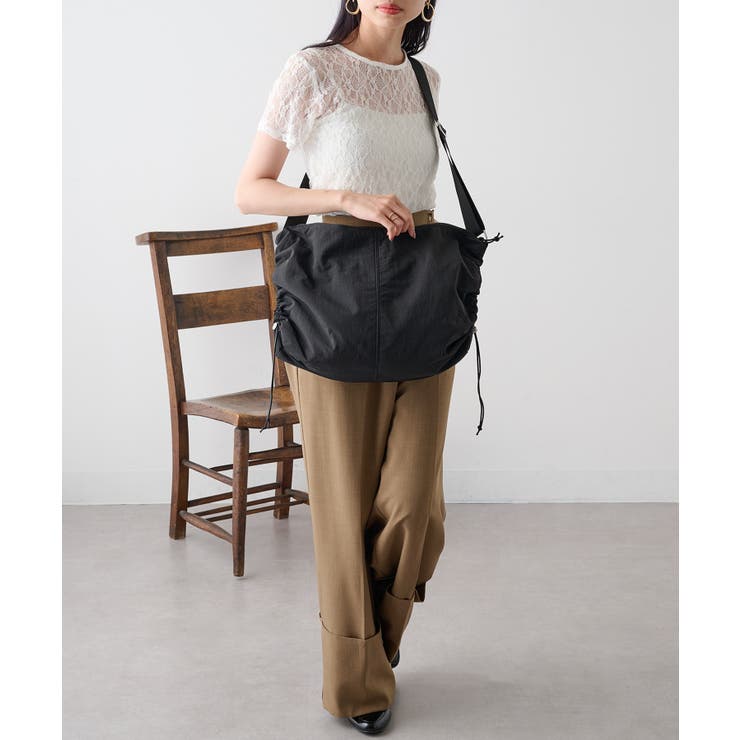 【SETUP7】ワッシャーナイロン ドロストショルダーバッグ GLR | SETUP7【WOMEN】 | 詳細画像6 