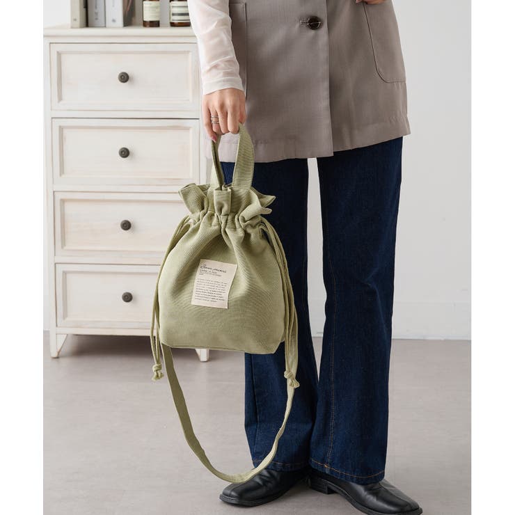 ライトカーキ | 【SETUP7】2WAY巾着バッグ GLR | SETUP7【WOMEN】