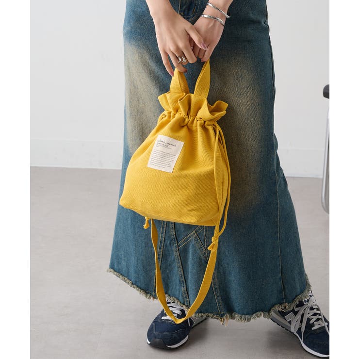 イエロー | 【SETUP7】2WAY巾着バッグ GLR | SETUP7【WOMEN】