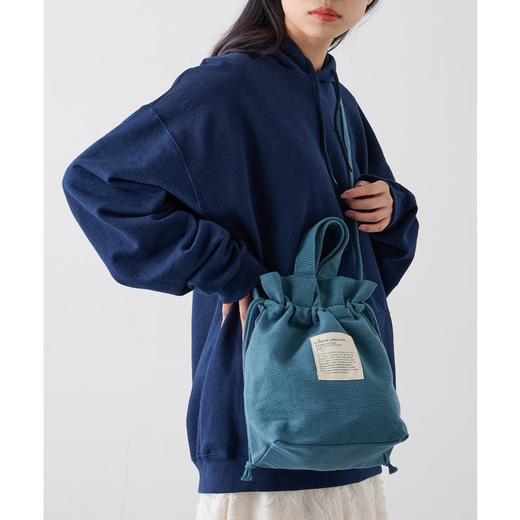 グレイッシュブルー | 【SETUP7】2WAY巾着バッグ GLR | SETUP7【WOMEN】